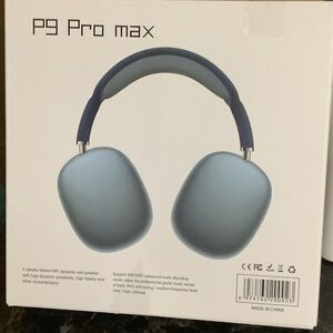 Stylish Blue Wireless Headphones